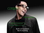 Rokid Glasses camera lens and display prism close-up